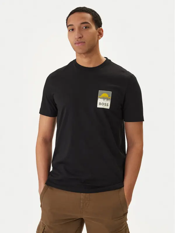 Boss BOSS T-shirt Plain 50556023 Crna Regular Fit