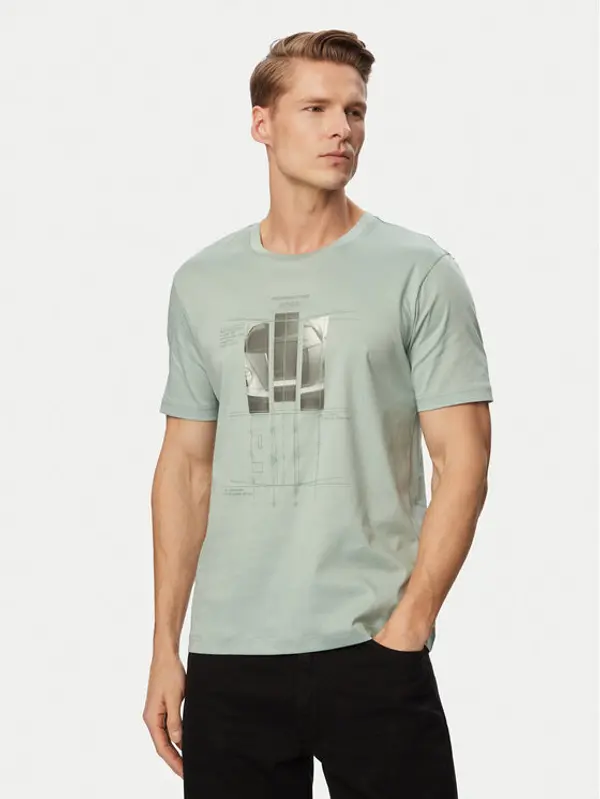 Boss BOSS T-shirt PS Spirit70 Grx 50559811 Zelena Regular Fit