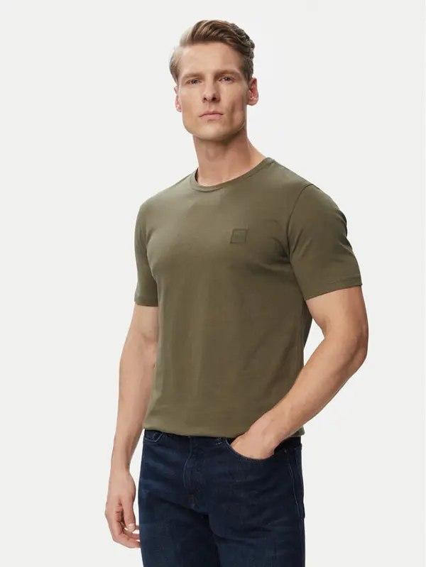 Boss BOSS T-shirt Tales 50508584 Zelena Regular Fit