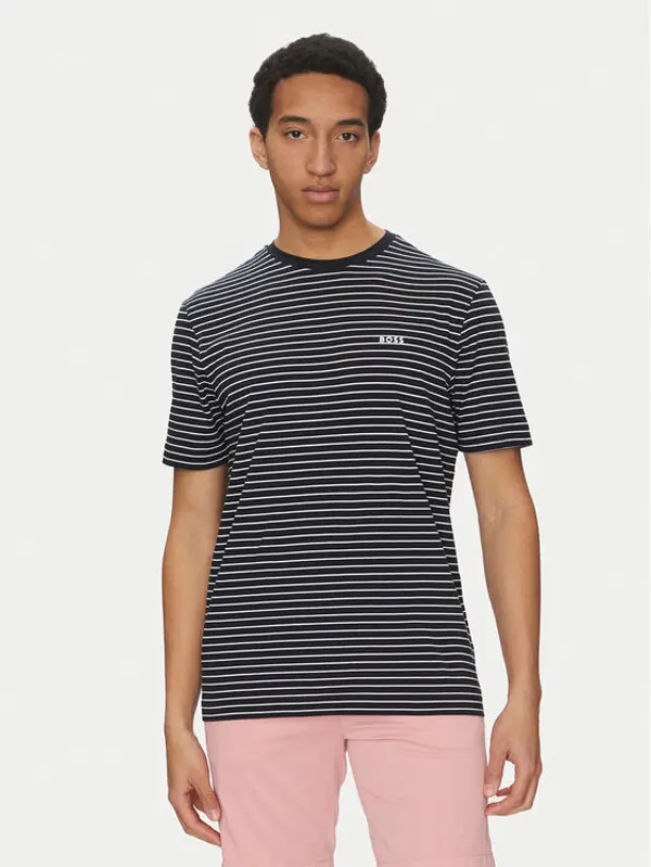 Boss BOSS T-shirt TalesStripe 50499334 Crna Relaxed Fit