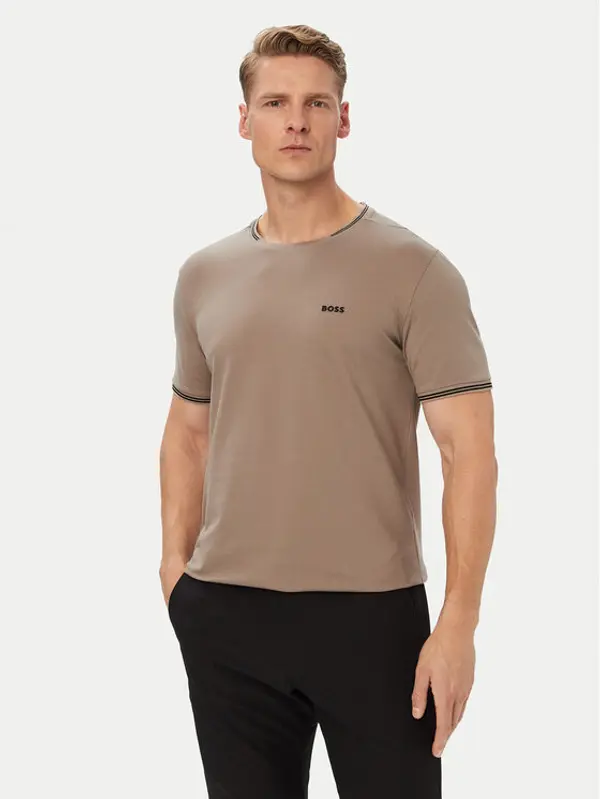 Boss BOSS T-shirt Taul 50521245 Tamno bež Regular Fit