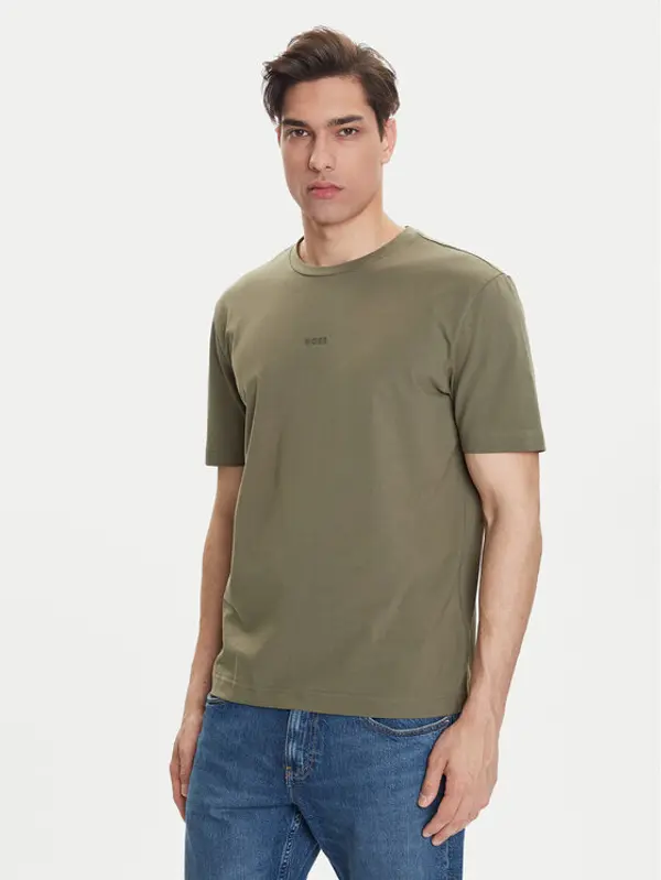 Boss BOSS T-shirt Tchup 50473278 Zelena Relaxed Fit