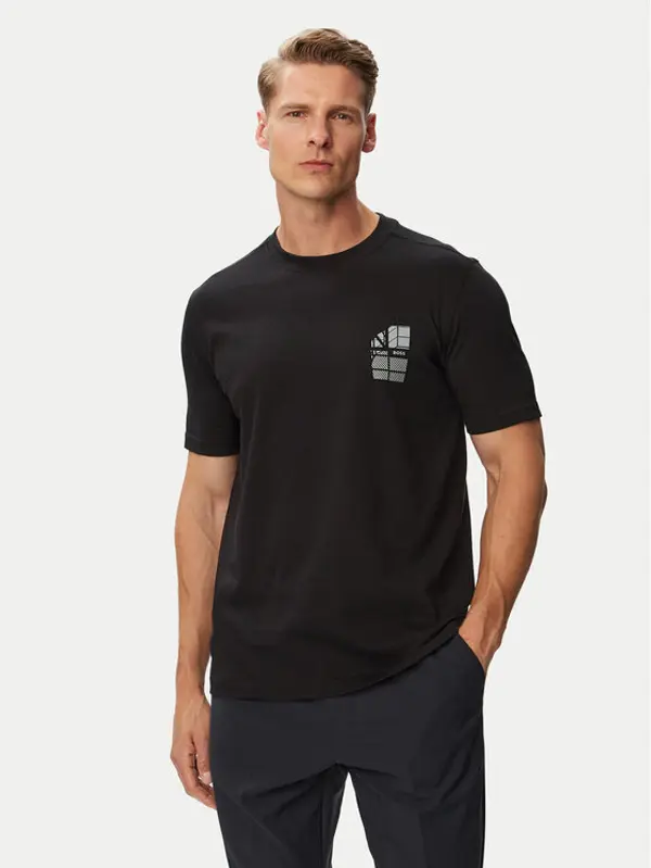 Boss BOSS T-shirt Te_Blueprint 50566628 Crna Regular Fit