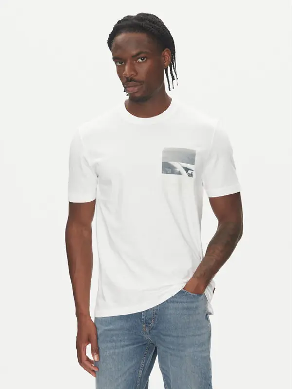 Boss BOSS T-shirt Te_Container 50546920 Bijela Regular Fit