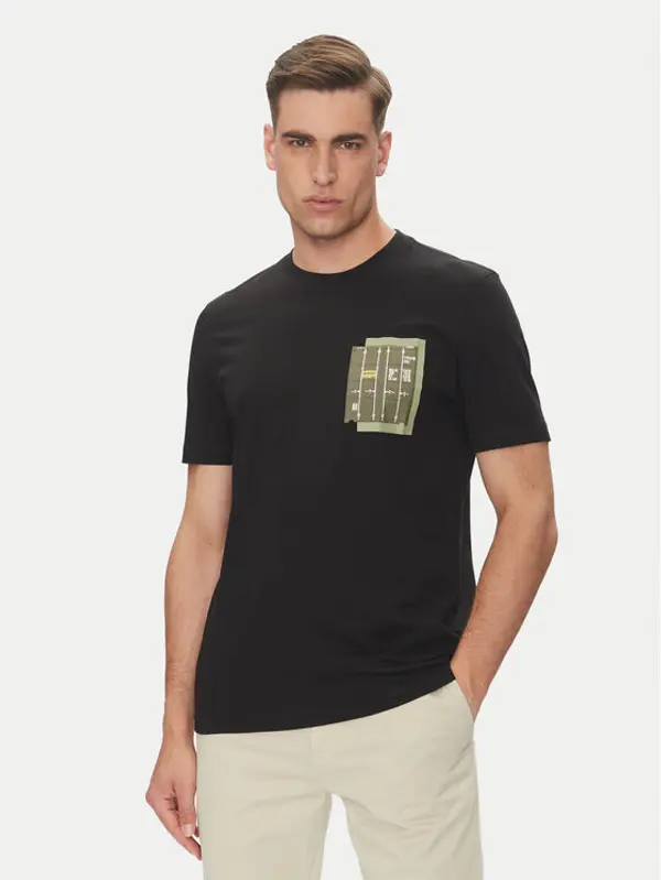 Boss BOSS T-shirt Te_Container 50546920 Crna Regular Fit