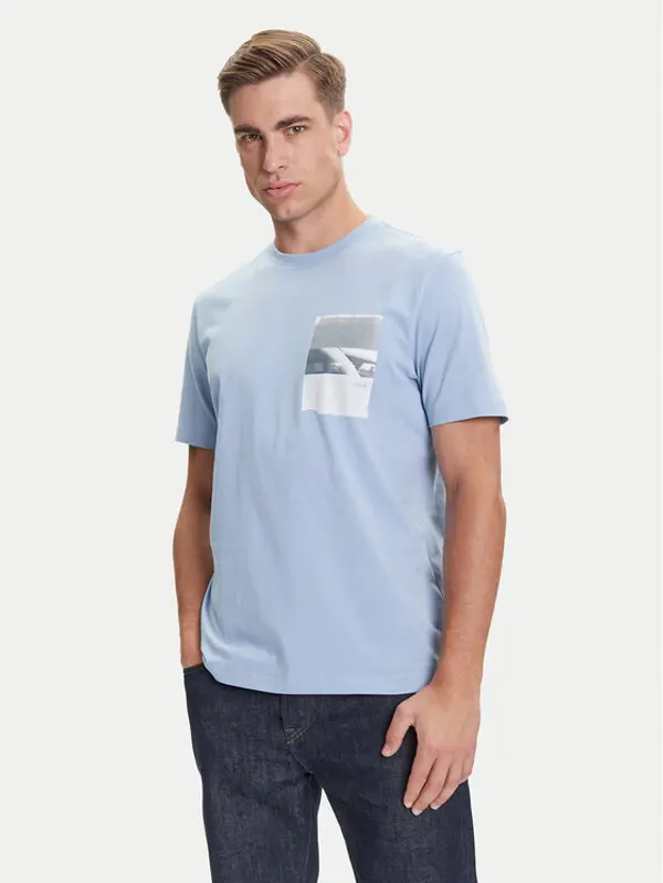 Boss BOSS T-shirt Te_Container 50546920 Svijetloplava Regular Fit