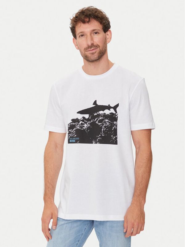 Boss Boss T-shirt Te_Sea_Horse 50515626 Bijela Regular Fit