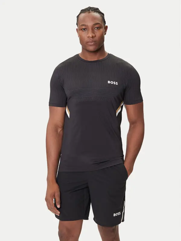 Boss BOSS T-shirt Tech TOC 50543329 Crna Slim Fit