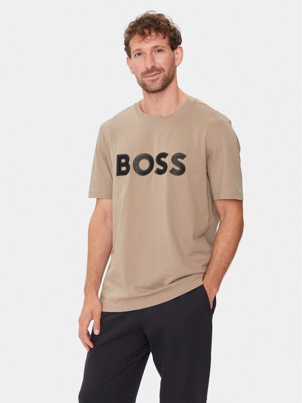 Boss Boss T-shirt Tee 1 50512866 Bež Regular Fit