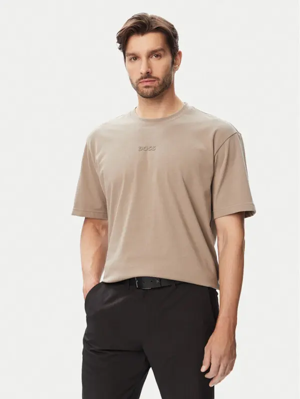 Boss BOSS T-shirt Tee 10 50519368 Zelena Relaxed Fit