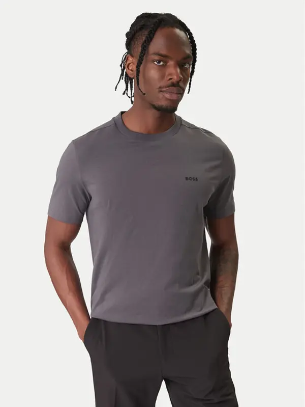 Boss BOSS T-shirt Tee 50506373 Siva Regular Fit