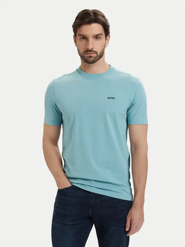Boss BOSS T-shirt Tee 50506373 Tirkizna Regular Fit