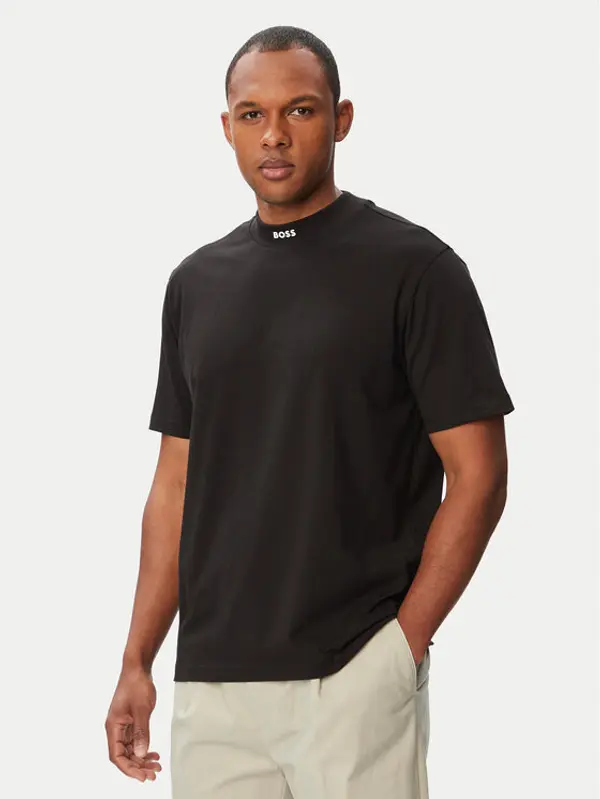 Boss BOSS T-shirt Tee Collar 50562120 Crna Relaxed Fit