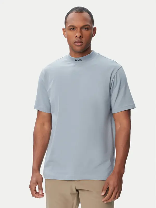 Boss BOSS T-shirt Tee Collar 50562120 Tamno siva Relaxed Fit
