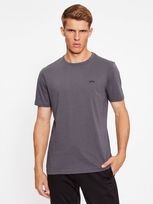 Boss Boss T-shirt Tee Curved 50469062 Siva Regular Fit