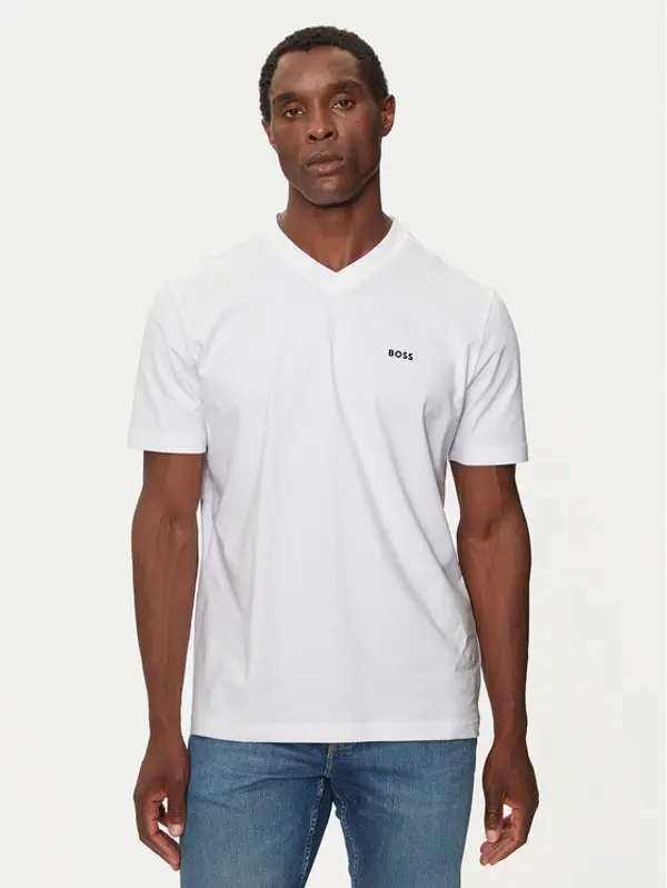 Boss Boss T-shirt Tee V 50506347 Bijela Regular Fit