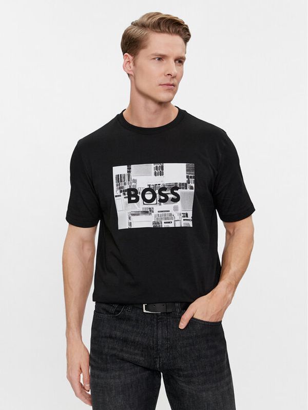 Boss Boss T-shirt Teeheavyboss 50510009 Crna Regular Fit