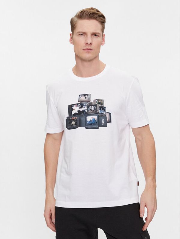 Boss Boss T-shirt Teemushroom 50509892 Bijela Regular Fit