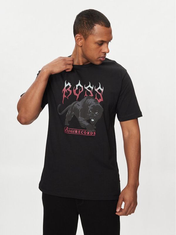 Boss Boss T-shirt TeePantera 50510223 Crna Regular Fit