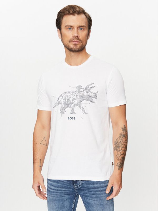 Boss Boss T-shirt Terassic 50510376 Bijela Regular Fit