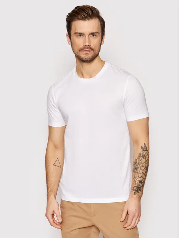 Boss Boss T-shirt Tessler 50468395 Bijela Slim Fit