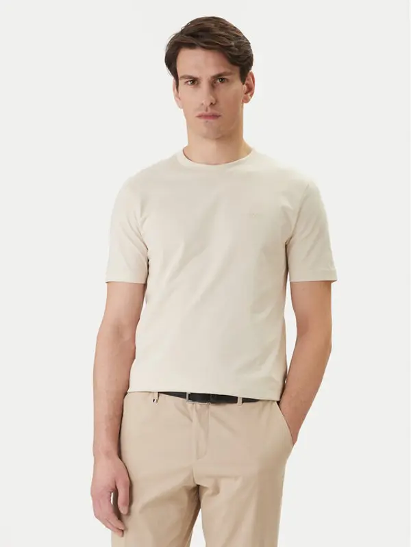 Boss BOSS T-shirt Thompson 01 50468347 Bež Regular Fit