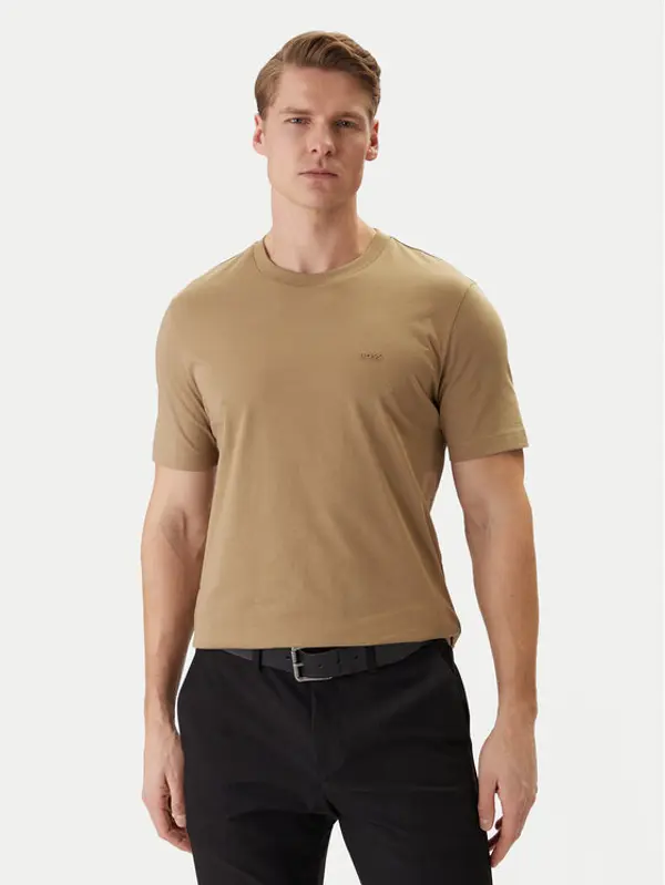 Boss BOSS T-shirt Thompson 01 50468347 Kaki Regular Fit