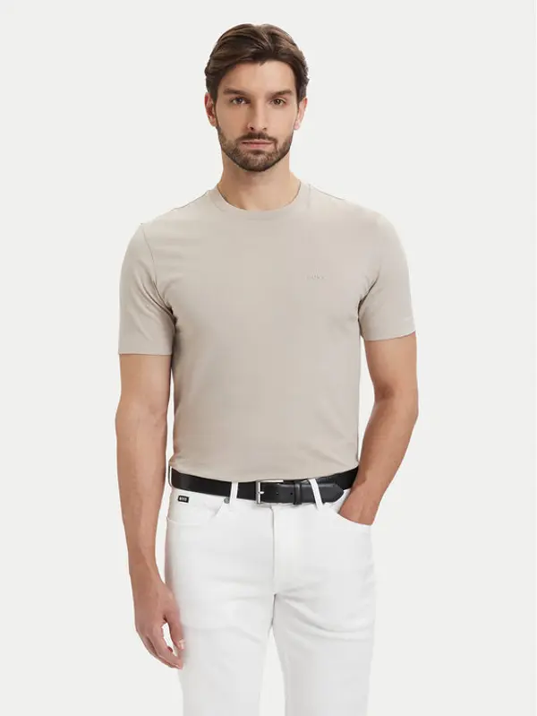 Boss BOSS T-shirt Thompson 01 50468347 Svijetlo bež Regular Fit