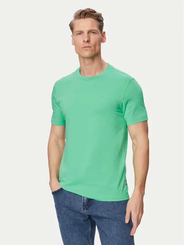 Boss BOSS T-shirt Thompson 01 50468347 Zelena Regular Fit