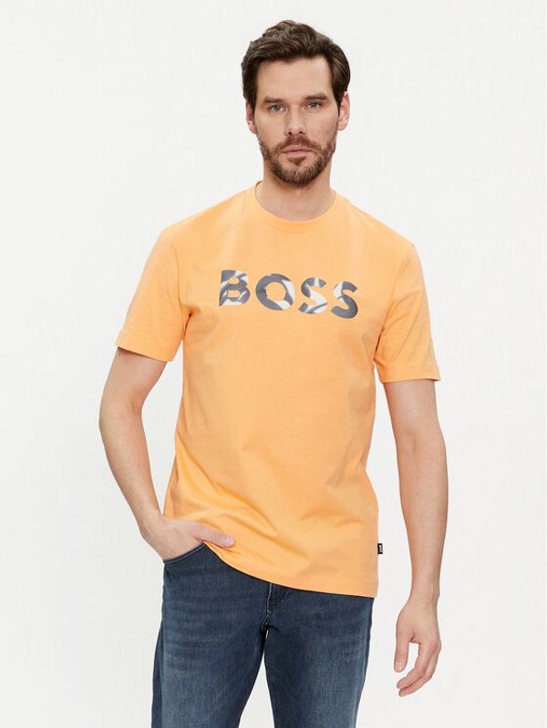 Boss Boss T-shirt Thompson 15 50513382 Narančasta Regular Fit