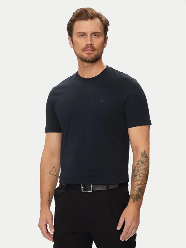 Boss Boss T-shirt Thompson 50468347 Tamnoplava Regular Fit