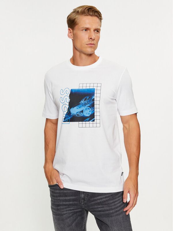 Boss Boss T-shirt Tiburt 412 50495689 Bijela Regular Fit