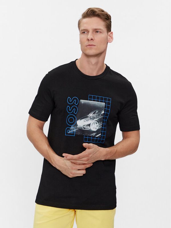 Boss Boss T-shirt Tiburt 412 50495689 Crna Regular Fit