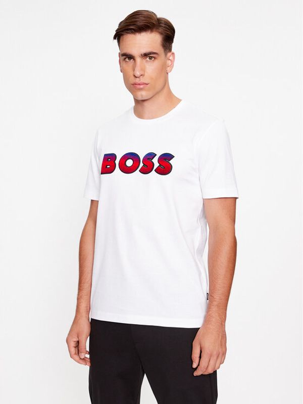 Boss Boss T-shirt Tiburt 420 50500760 Bijela Regular Fit
