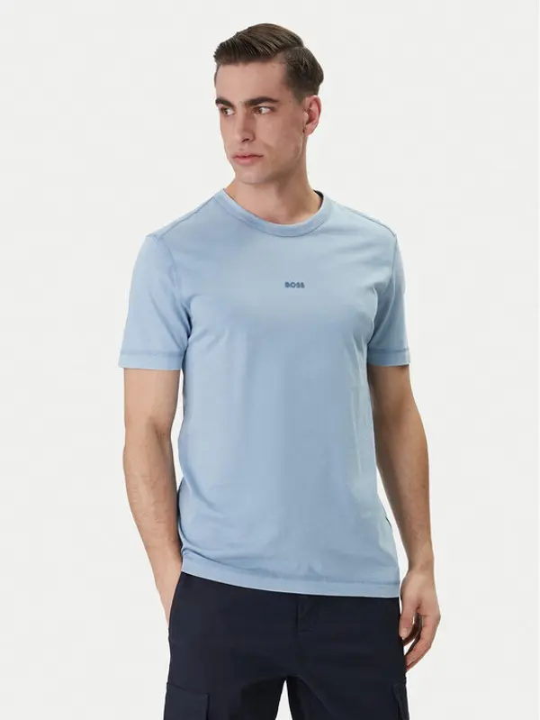 Boss BOSS T-shirt Tokks 50502173 Svijetloplava Regular Fit