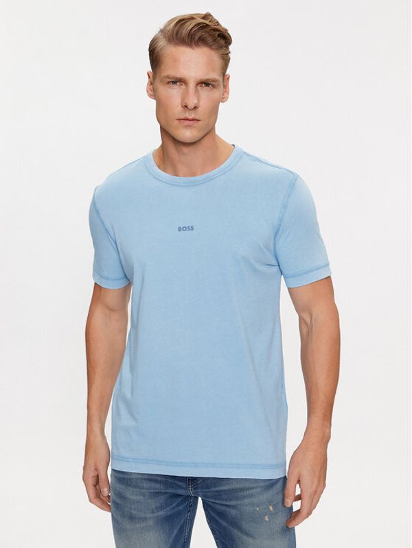 Boss Boss T-shirt Tokks 50502173 Svijetloplava Regular Fit