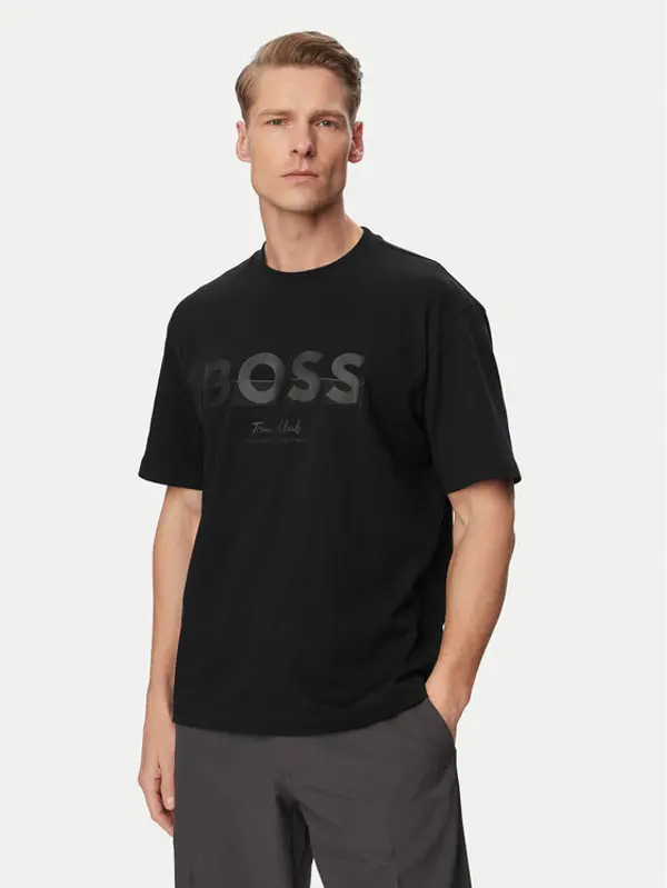 Boss BOSS T-shirt Ts Member Logo 50559854 Crna Relaxed Fit