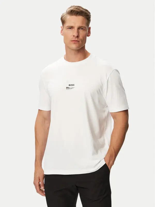 Boss BOSS T-shirt TS_Network Photo 50564740 Bijela Regular Fit