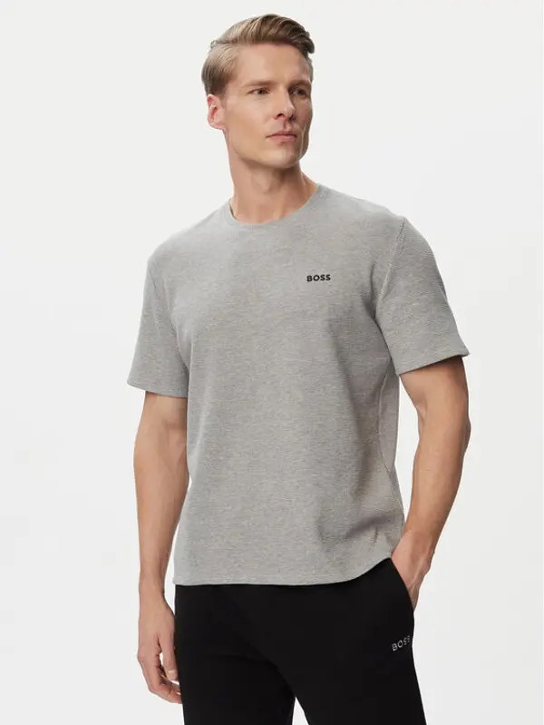 Boss BOSS T-shirt Waffle 50535891 Siva Regular Fit