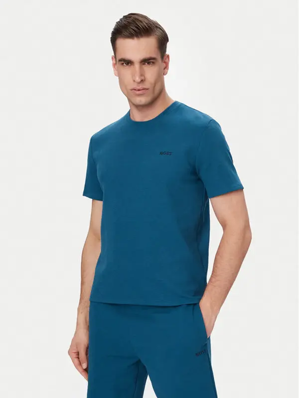 Boss BOSS T-shirt Waffle 50535892 Plava Regular Fit