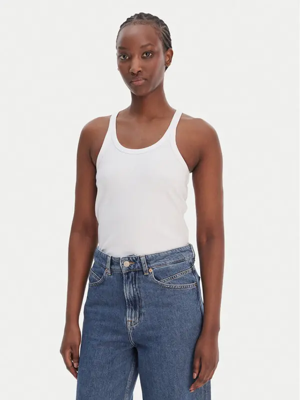 Boss BOSS Top C_Epetite 50554664 Bijela Slim Fit