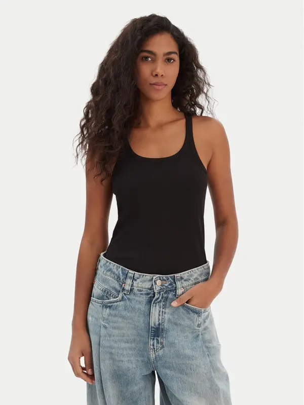 Boss BOSS Top Epetite 50554664 Crna Slim Fit