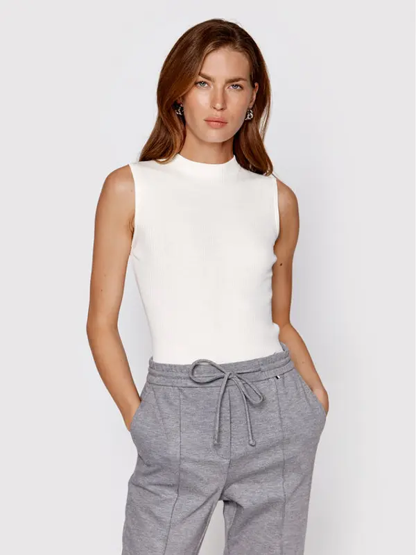 Boss Boss Top Feskies 50473237 Bijela Slim Fit