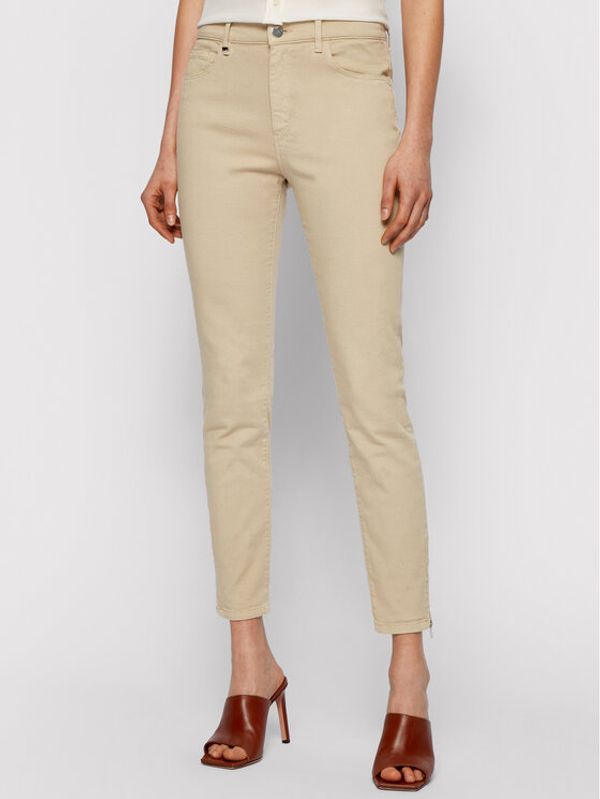 Boss Boss Traperice Crop 3.0 Canvas 50450858 Bež Skinny Fit