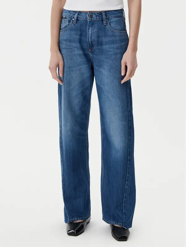 Boss BOSS Traperice Crossroad Super 50542511 Plava Wide Leg