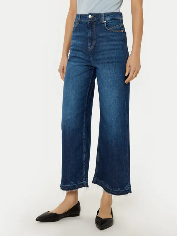 Boss BOSS Traperice Marlene 50529987 Tamnoplava Wide Leg