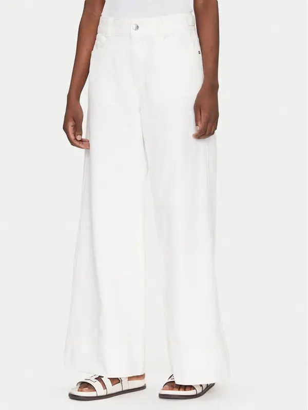 Boss BOSS Traperice Talashea 50537020 Écru Wide Leg