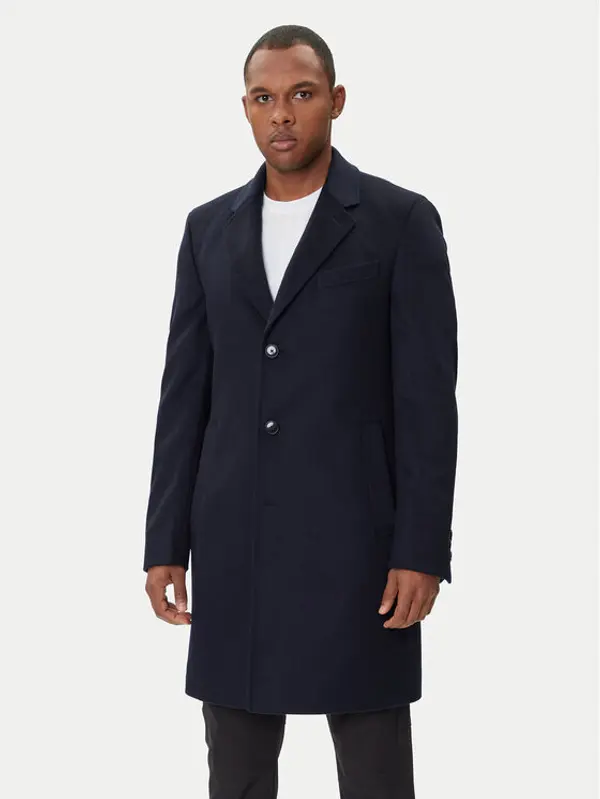 Boss BOSS Vuneni kaput Hyde 50549187 Tamnoplava Slim Fit