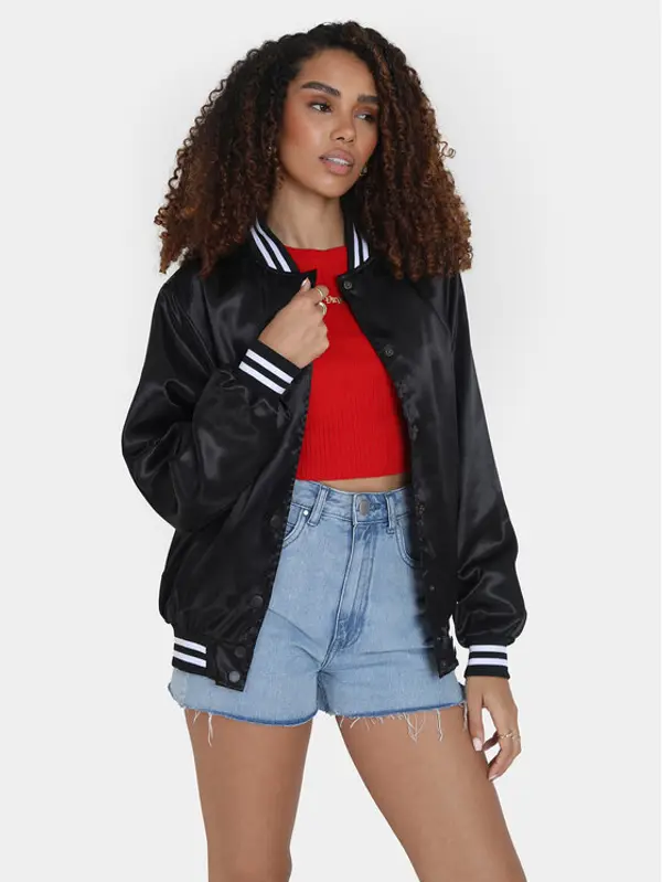 Brave Soul Brave Soul Bomber LJK-FRANCES Crna Straight Fit