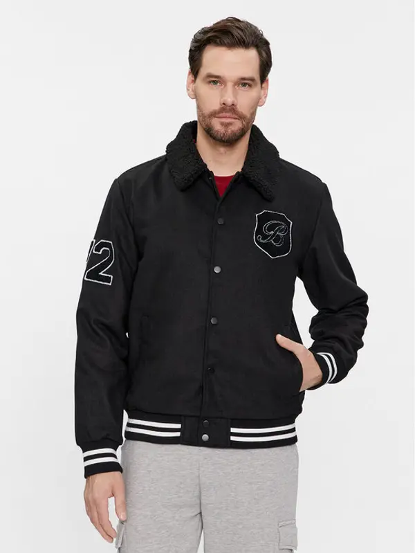 Brave Soul Brave Soul Bomber MJK-DURDEN Crna Regular Fit